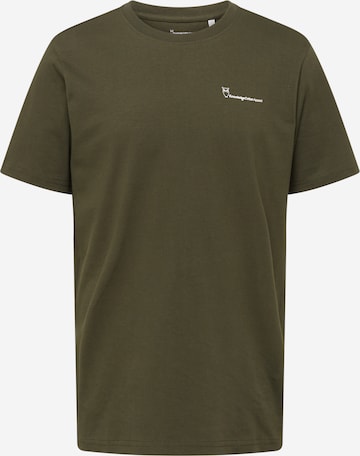 KnowledgeCotton Apparel Shirt in Green: front