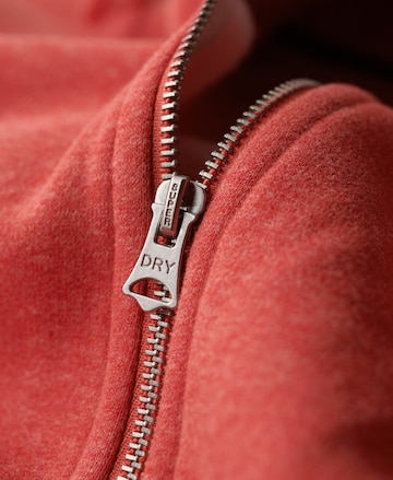 Superdry Zip-Up Hoodie 'Essential' in Red