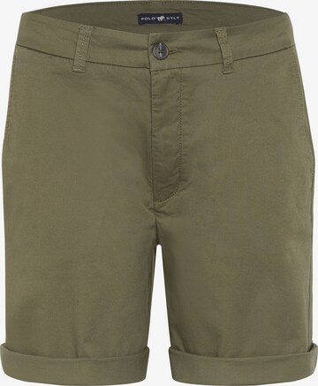 Polo Sylt Regular Pants in Green: front
