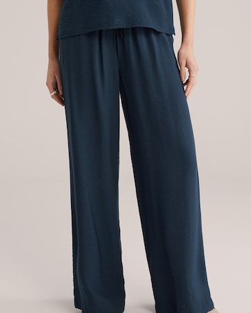 WE Fashion Wide Leg Housut värissä sininen