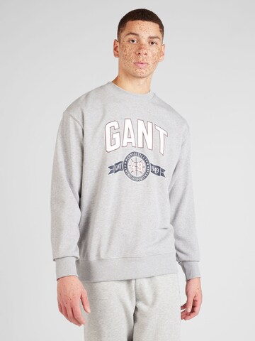 Sweat-shirt GANT en gris : devant