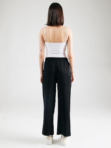 Wide Leg Pantalon mazine en noir