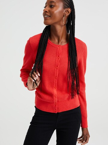 Cardigan WE Fashion en rouge