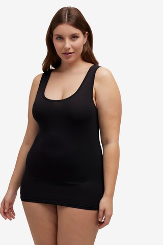 Maillot de corps Ulla Popken en noir : devant