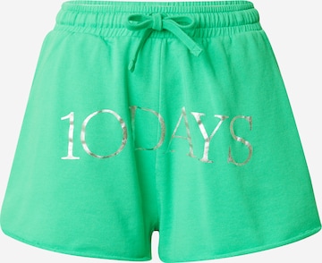 10Days Regular Pants in Green: front