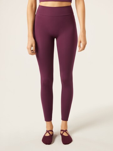 CALZEDONIA Regular Leggings in Red: front