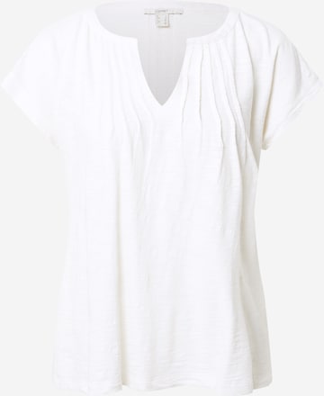 T-shirt ESPRIT en blanc : devant