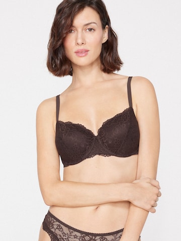 Tezenis Classic Bra 'Prague' in Brown: front