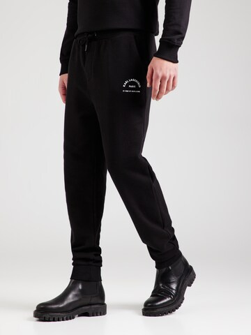 Karl Lagerfeld Tapered Hose in Schwarz: Vorderseite