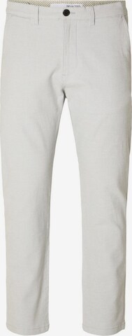 YOU SELECTED Grau Regular Chinohose | ABOUT HOMME in