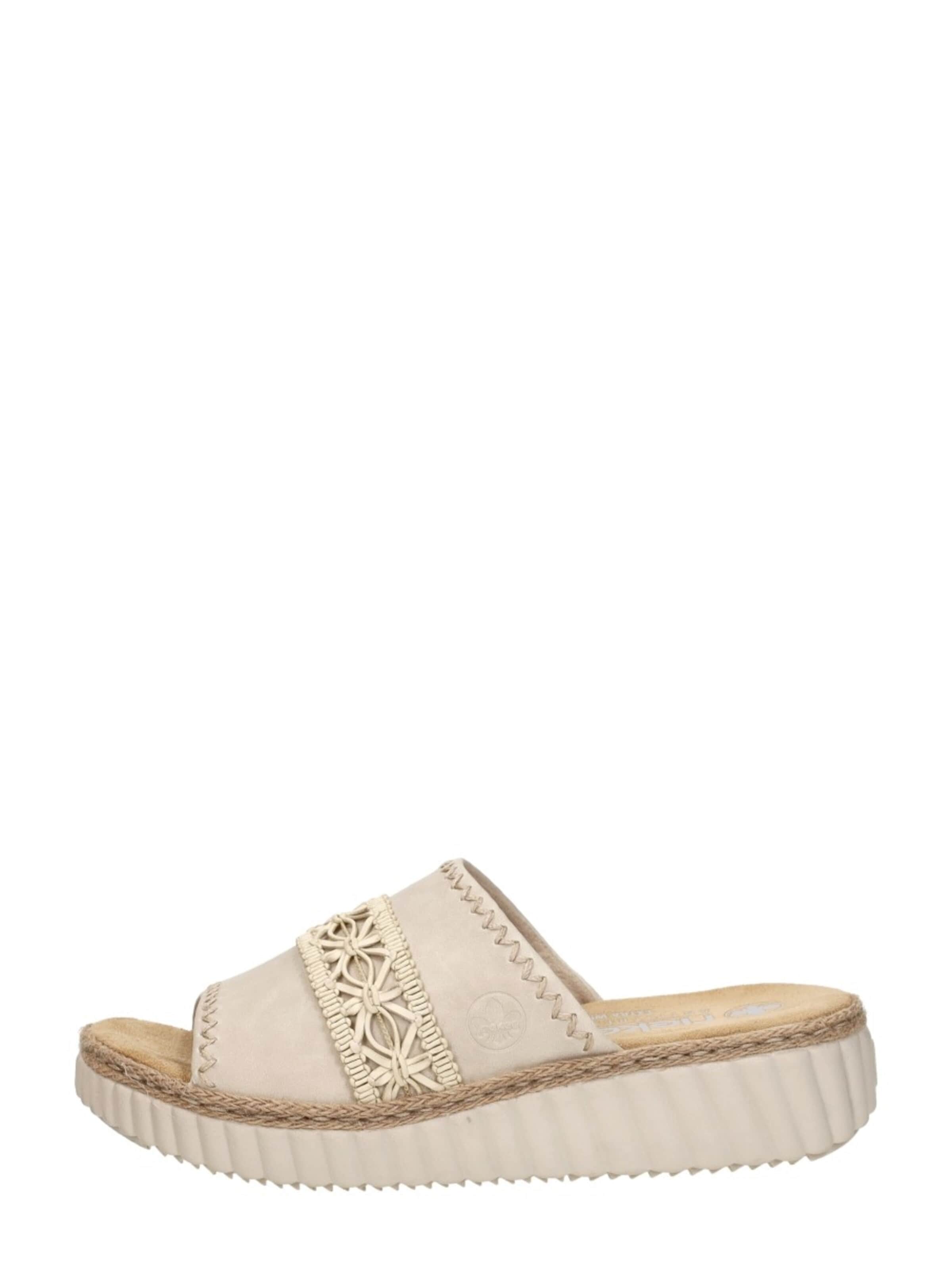 Rieker Muiltjes 'Open Teen' in Beige