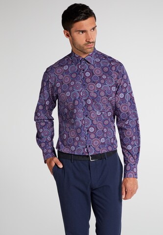 ETERNA Regular fit Button Up Shirt in Purple: front