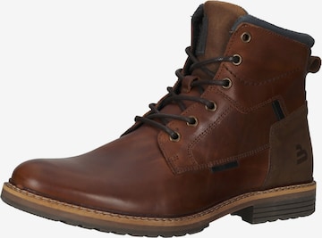 BULLBOXER Lace-Up Boots in Brown: front