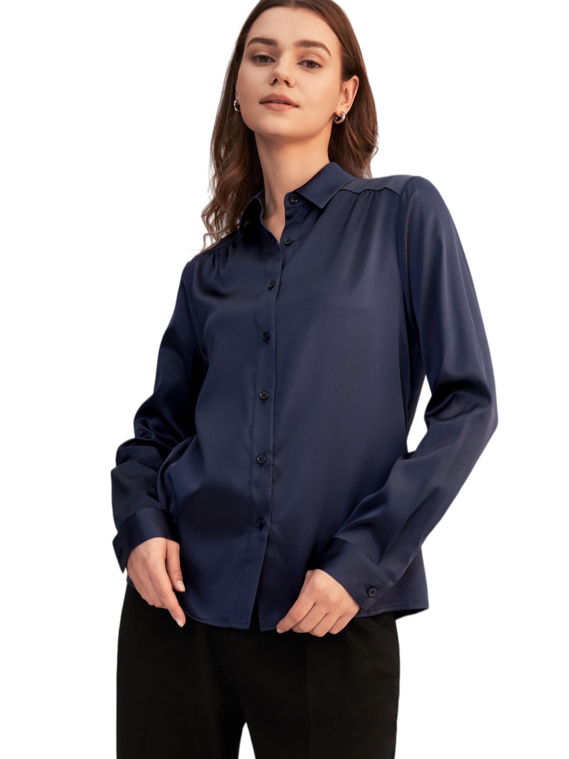 Lilysilk Bluse‌‌‌‌‌‌‌‌‌ in Blau: Vorderseite