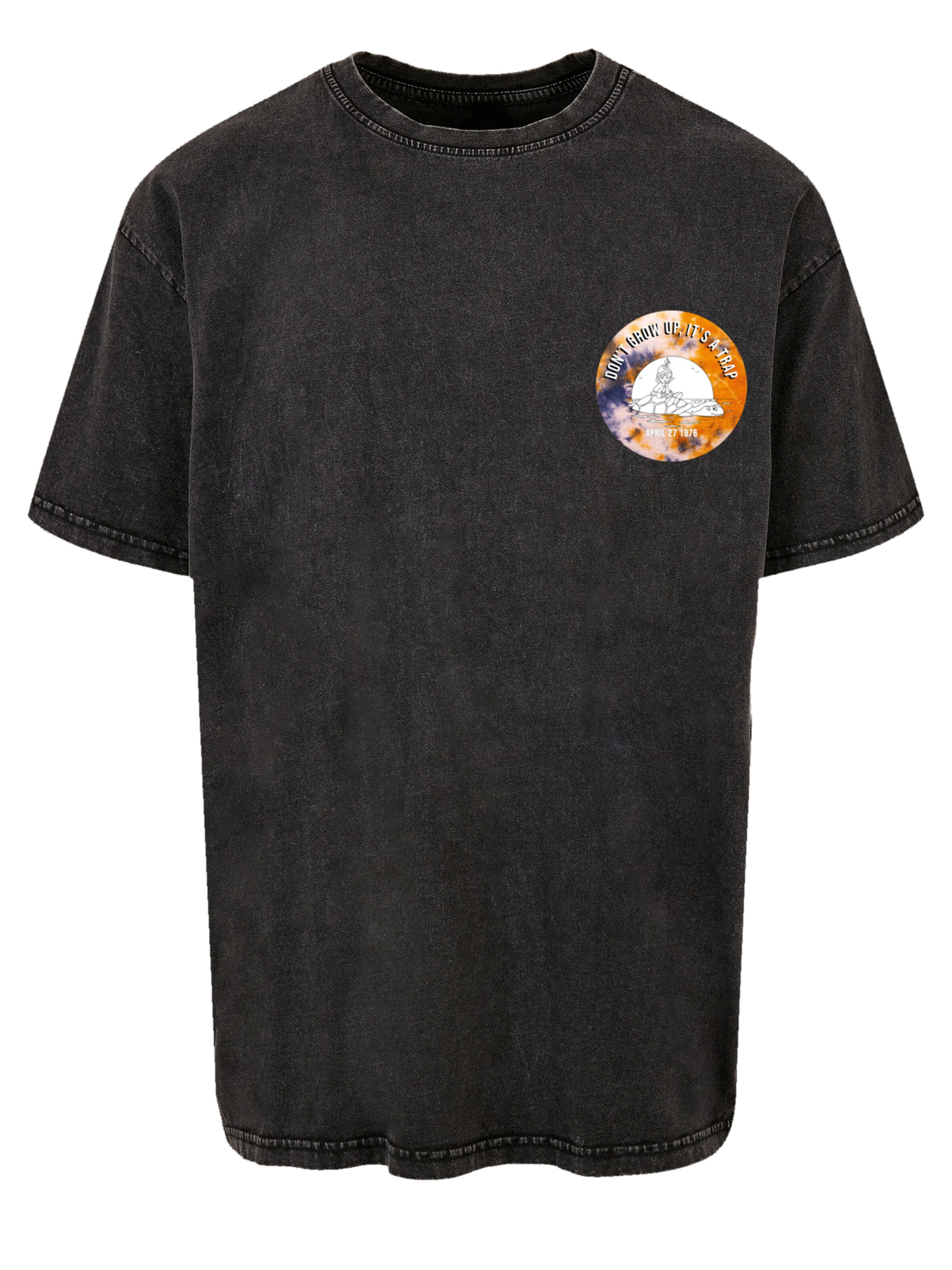 F4NT4STIC Shirt 'Heroes of Childhood Pinocchio Sundowner' in Zwart: voorkant
