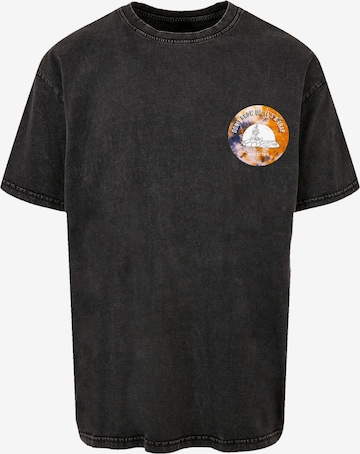 F4NT4STIC Shirt 'Heroes of Childhood Pinocchio Sundowner' in Zwart: voorkant