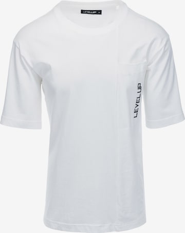 Ombre T-Shirt 'S1628' in Weiß: predná strana