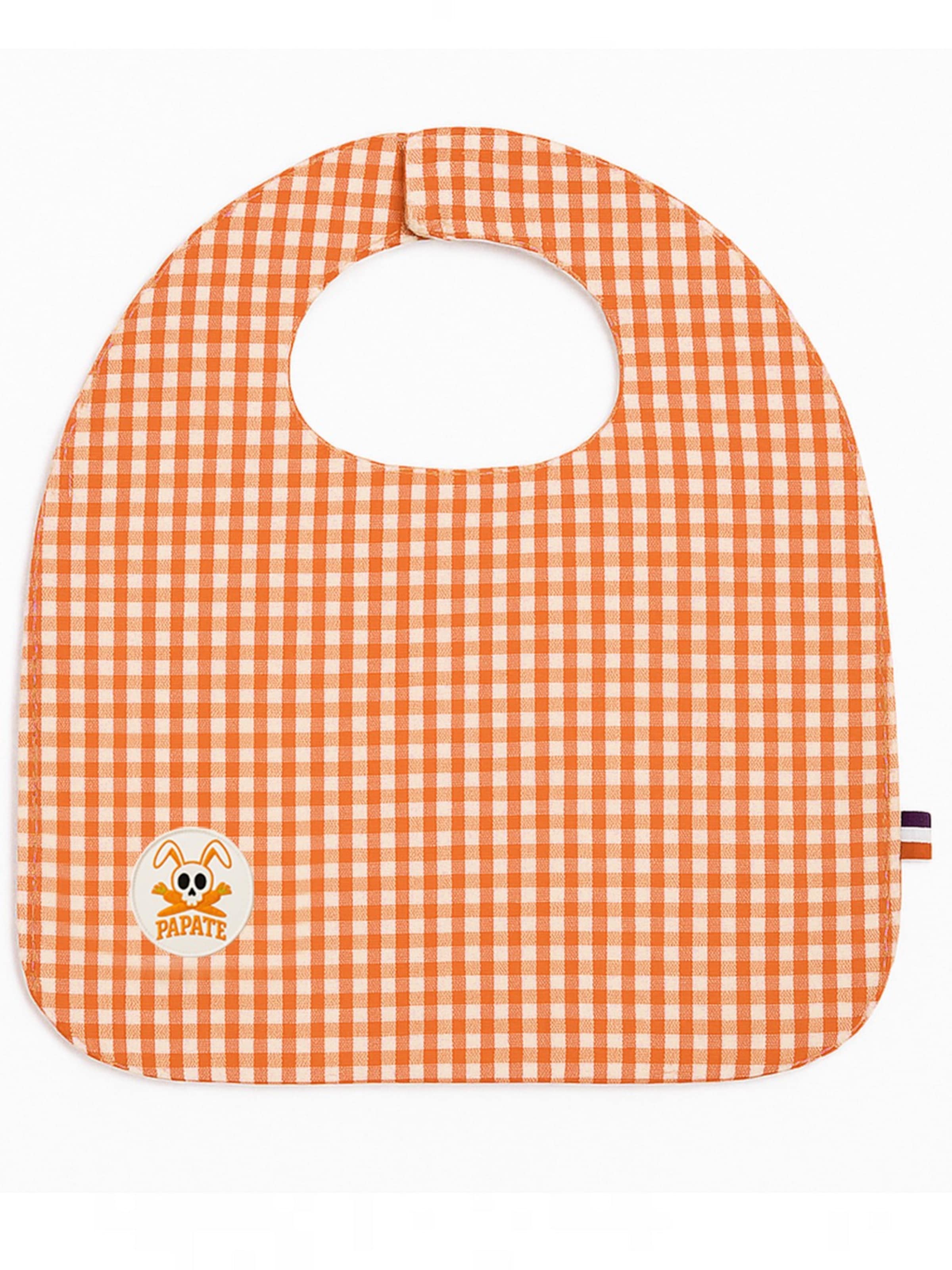PAPATE - Babero en naranja: frente