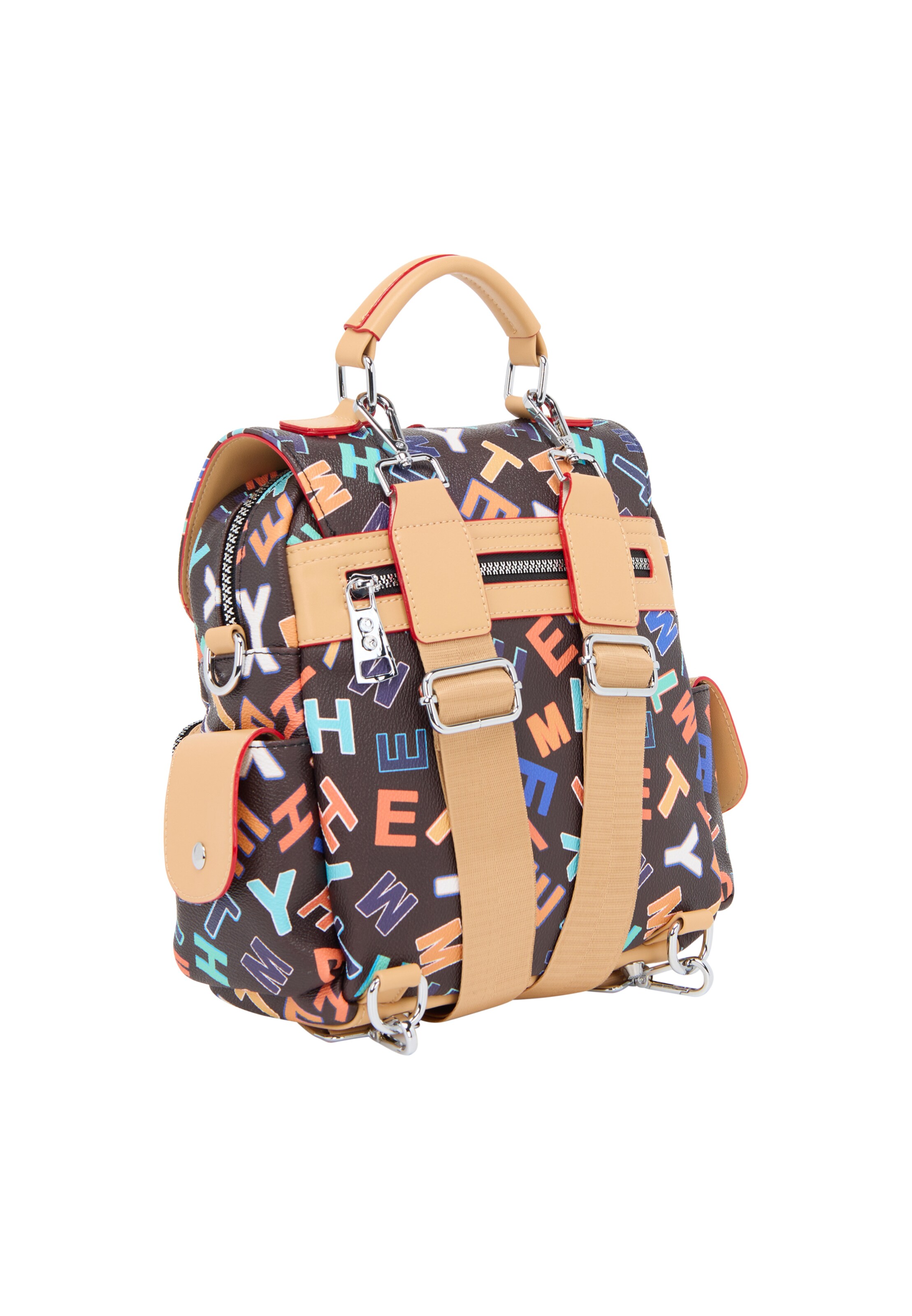 MYMO Рюкзак 'Pop Eyetheme' в Коричневый