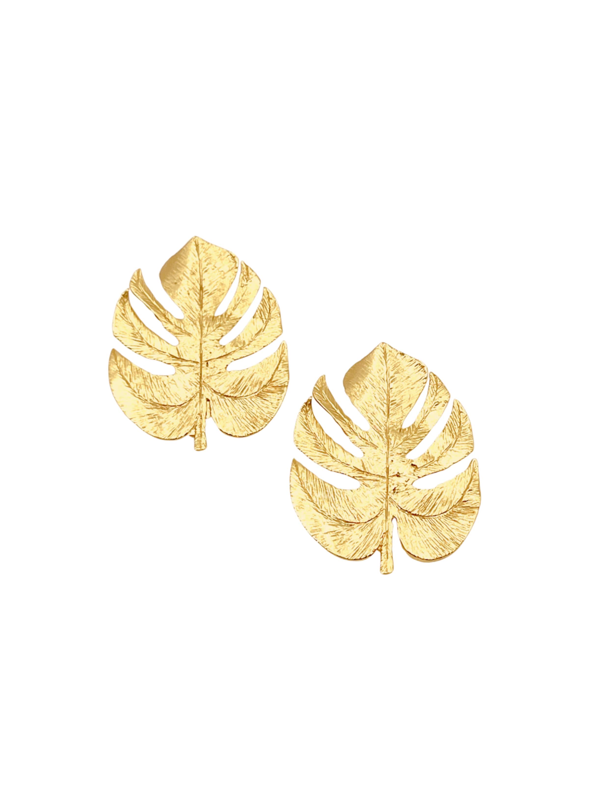 Les Reines Øreringe 'The Grand Leaf' i guld: forside