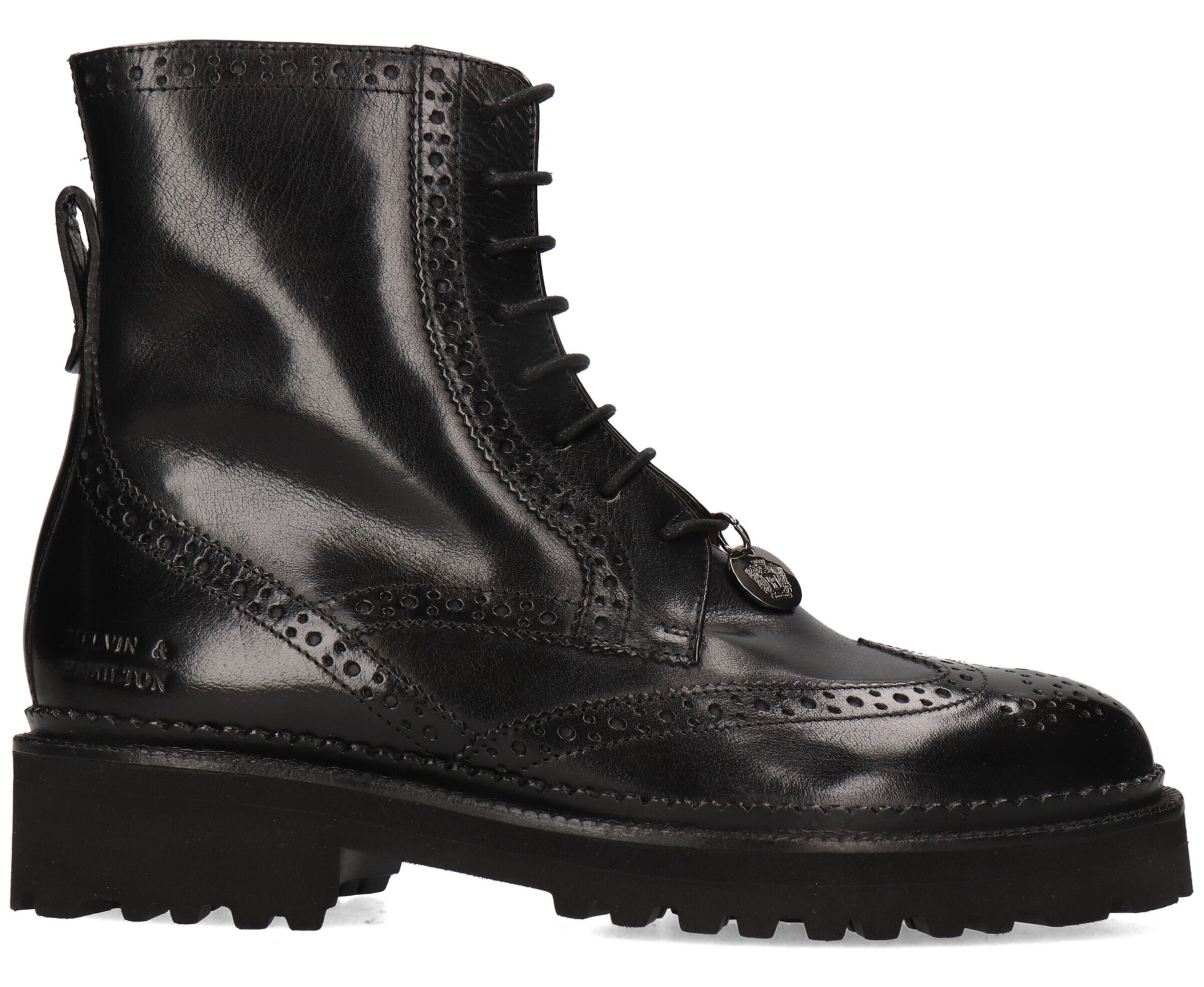 MELVIN & HAMILTON Fűzős rövid szárú csizmák 'Maria 14' - fekete