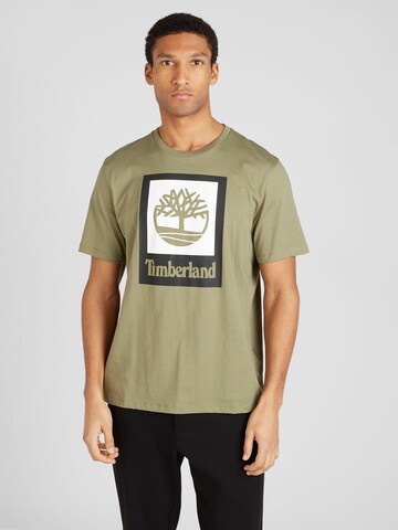 T-Shirt TIMBERLAND en vert : devant