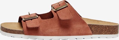 ONLY Mule 'Madison' en rouge rouille, Vue avec produit