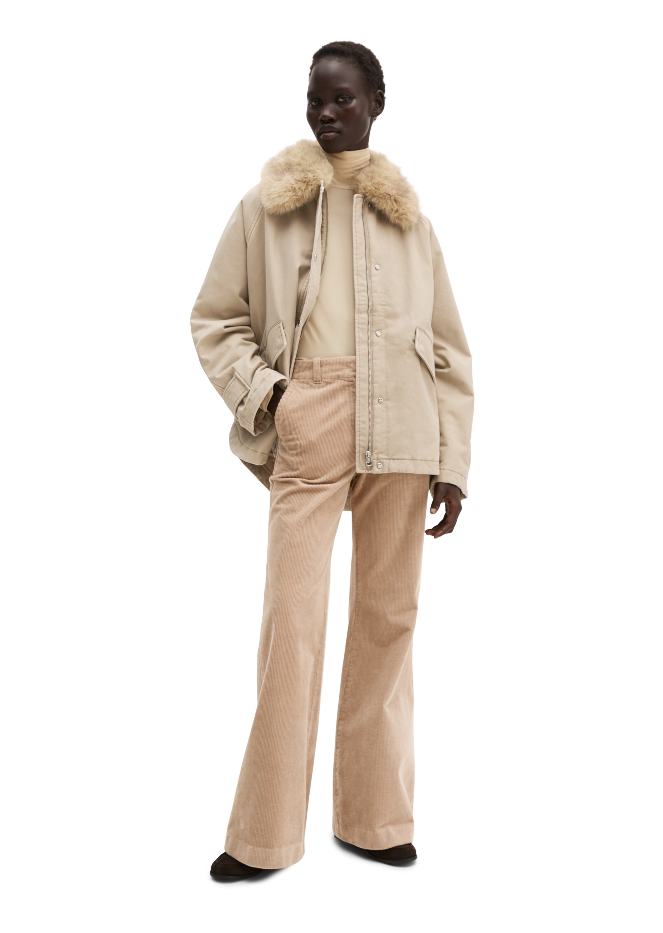 Marc O'Polo Between-seasons parka in Beige: front