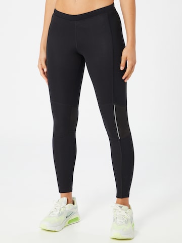 ENDURANCE Skinny Sportbroek 'Mahana' in Zwart: voorkant