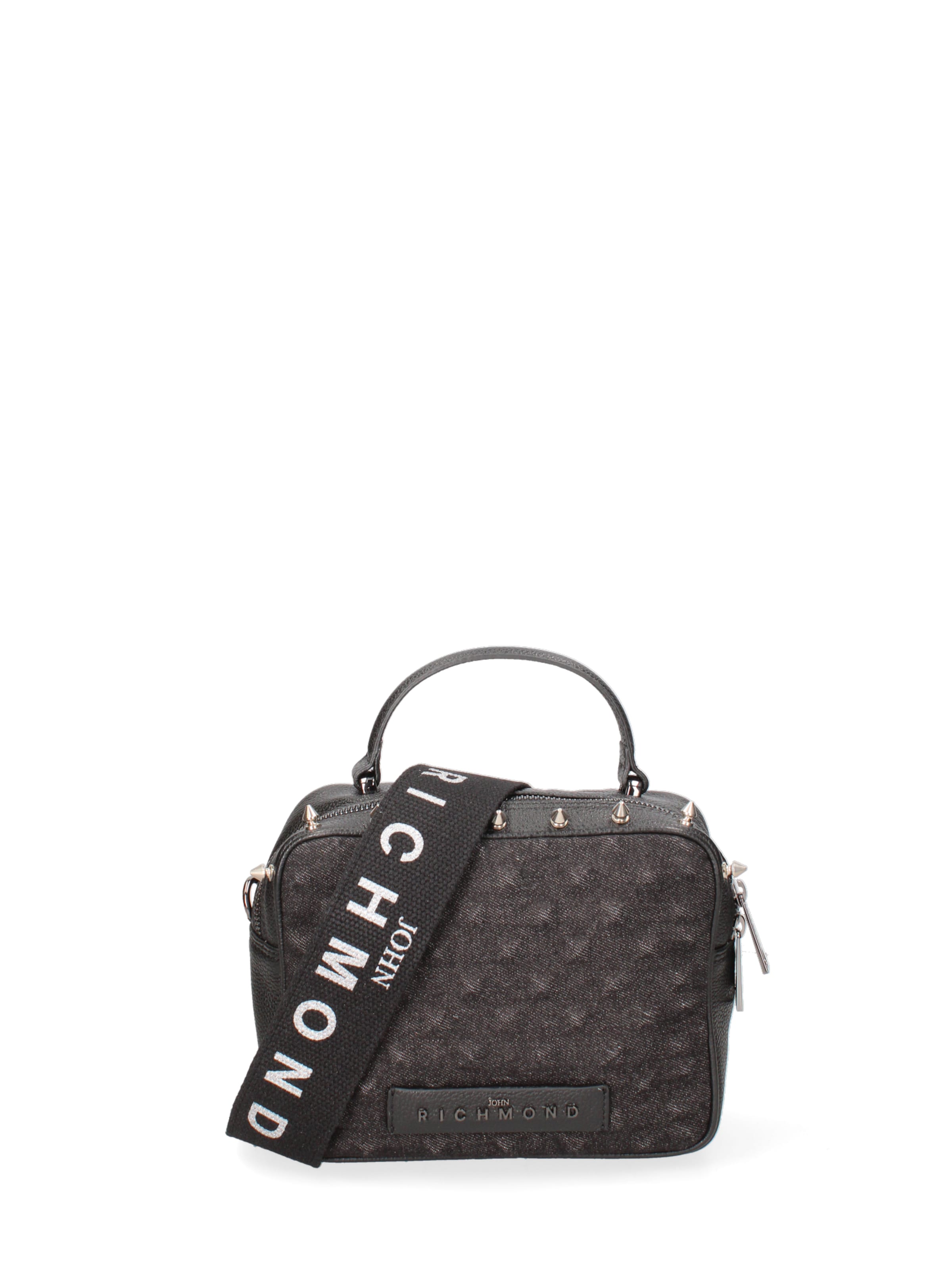 Sac bandoulière John Richmond en noir : devant