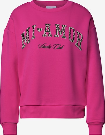 Street One Studio Sweatshirt in Pink: front