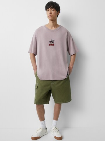 Pull&Bear T-Shirt in Lila