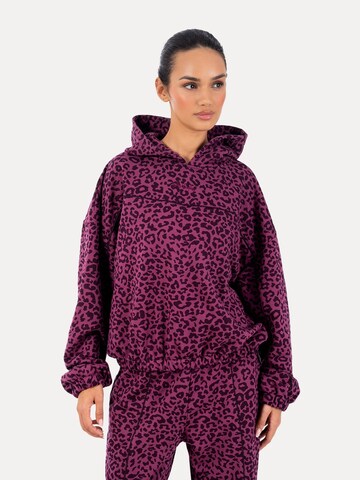 Veste de survêtement Smilodox en violet : devant