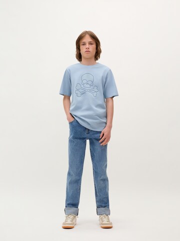 T-Shirt 'Magic Skull' Scalpers en bleu : devant