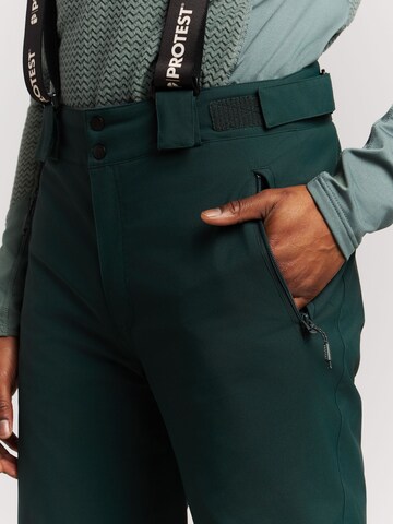 PROTEST Regular Workout Pants 'PRTChester' in Green