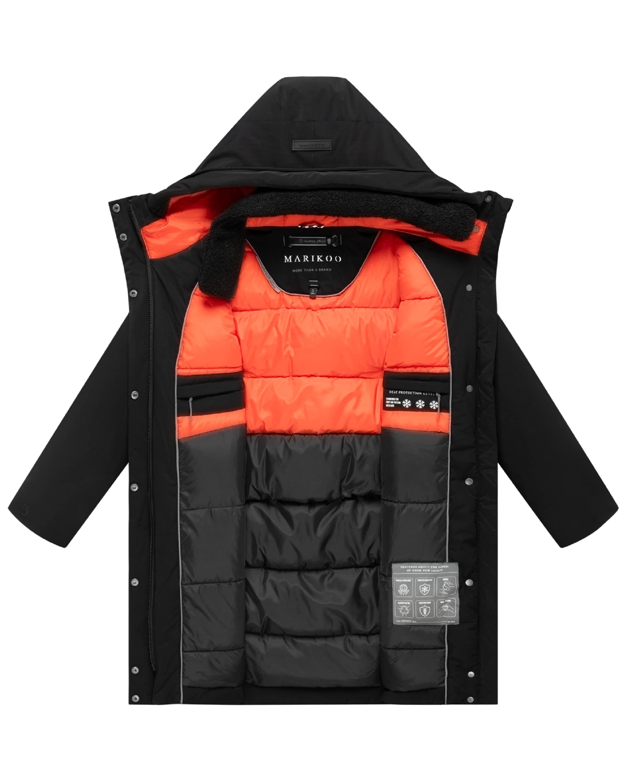 Cappotto invernale 'Pakaami 16' di MARIKOO in nero