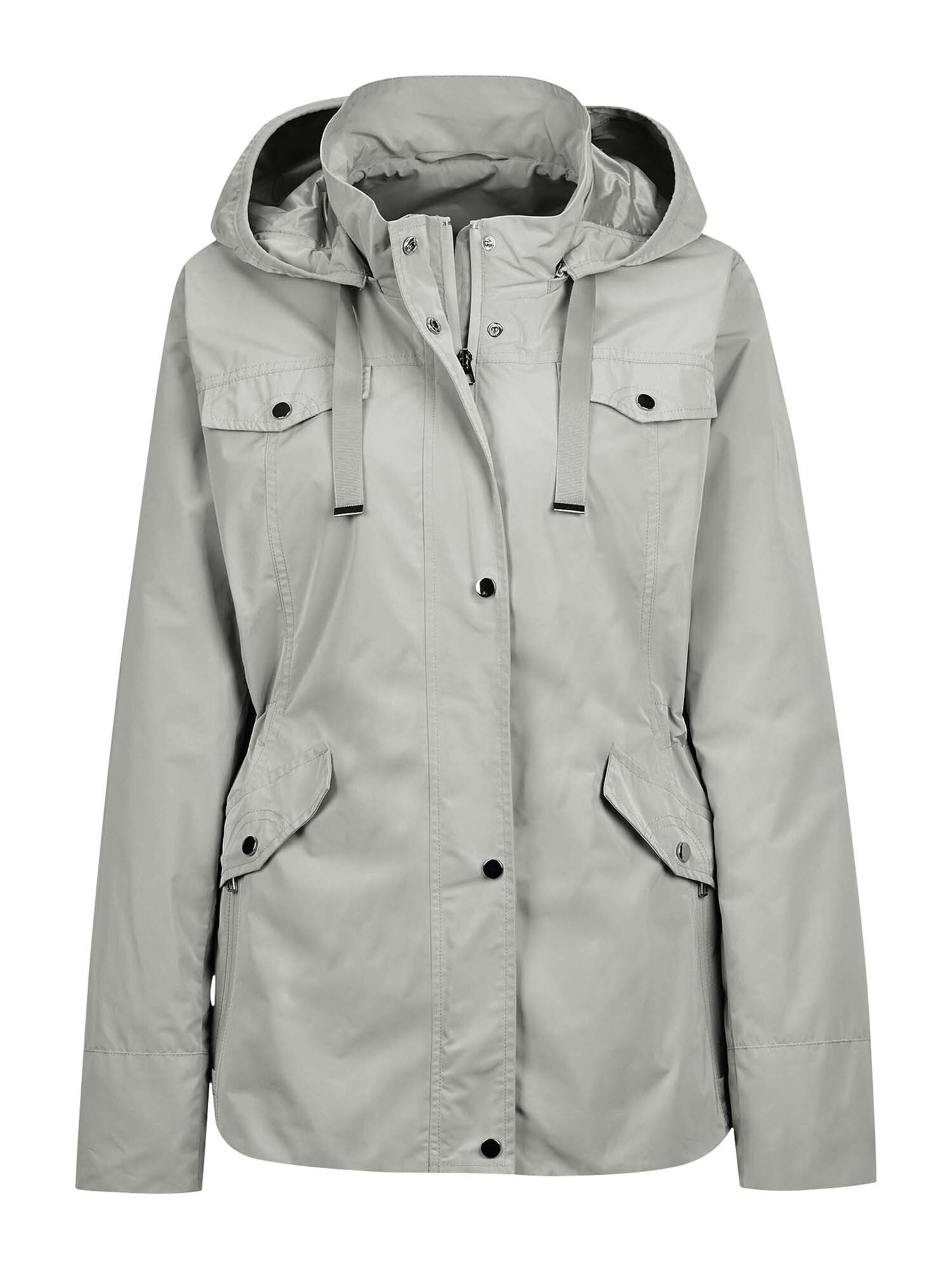 Parka mi-saison MADELEINE en gris : devant