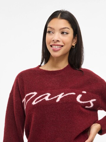 VILA Sweater 'VILuna' in Red