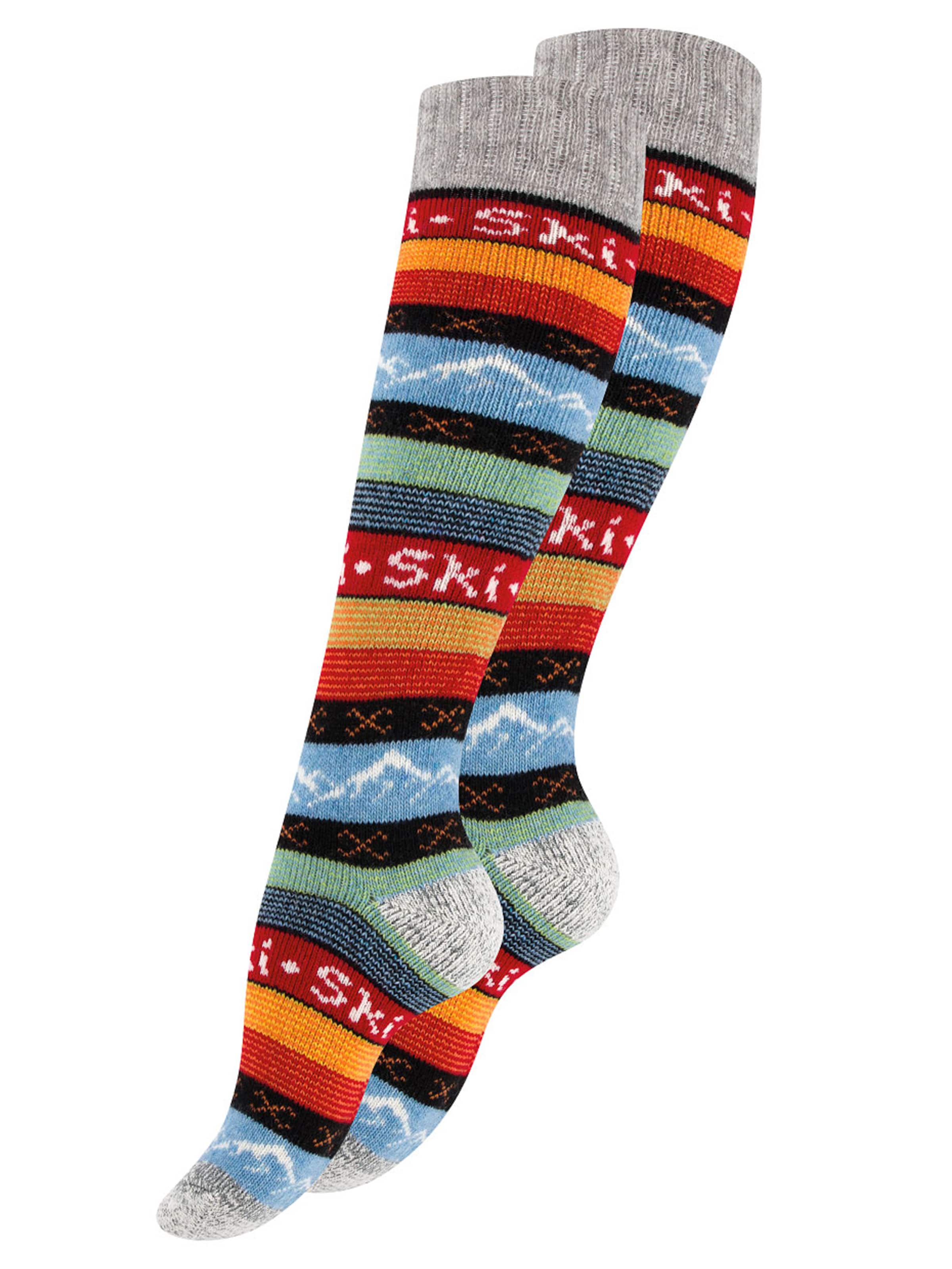 Stark Soul - Meias pelo joelho 'Hygge' em cinzento: frente