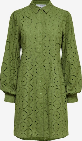 SELECTED FEMME - Vestido camisero en verde: frente