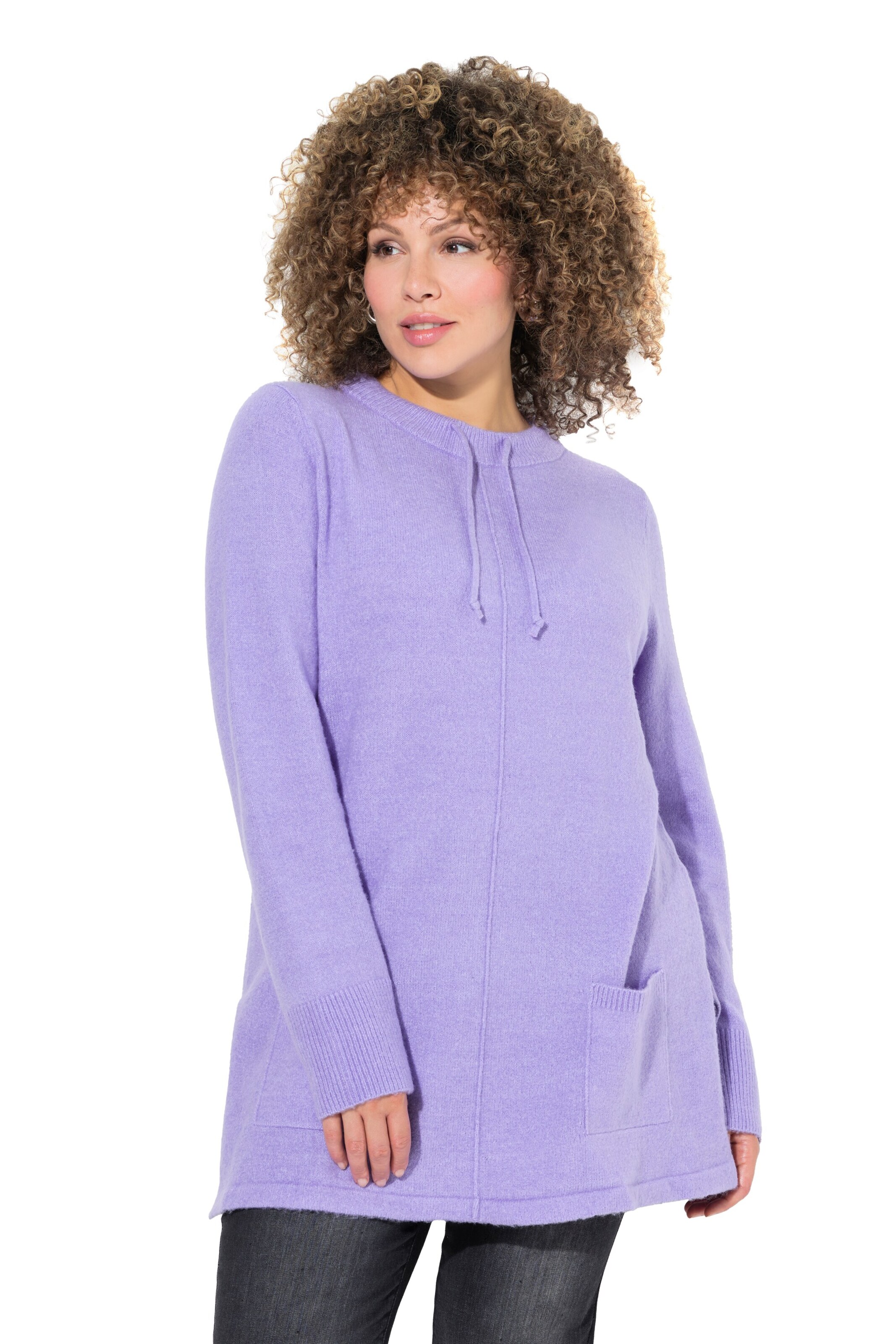 Pull-over Ulla Popken en violet : devant