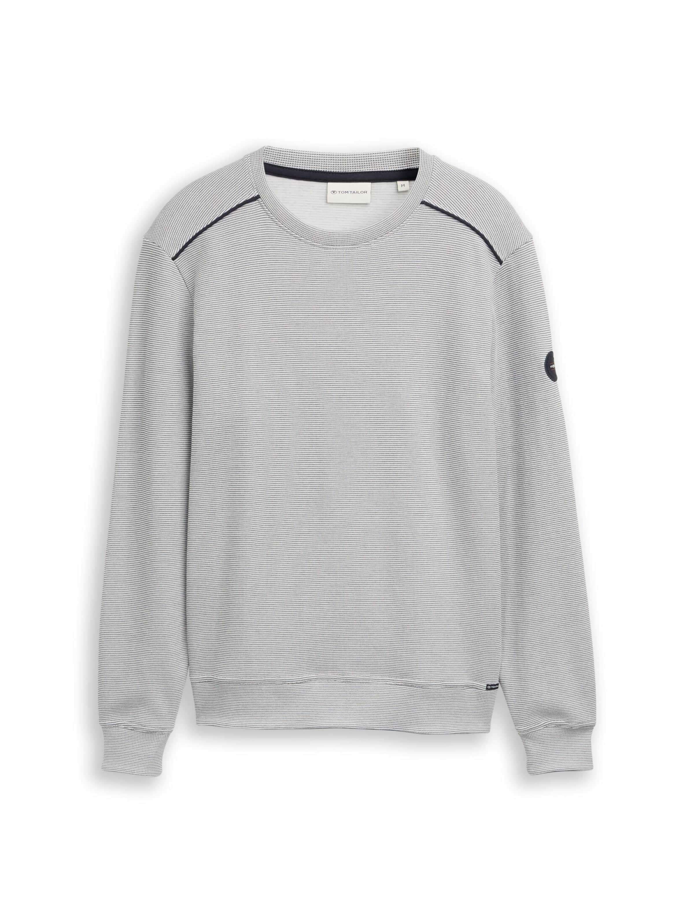 TOM TAILOR Sweatshirt in de kleur Offwhite, Productweergave