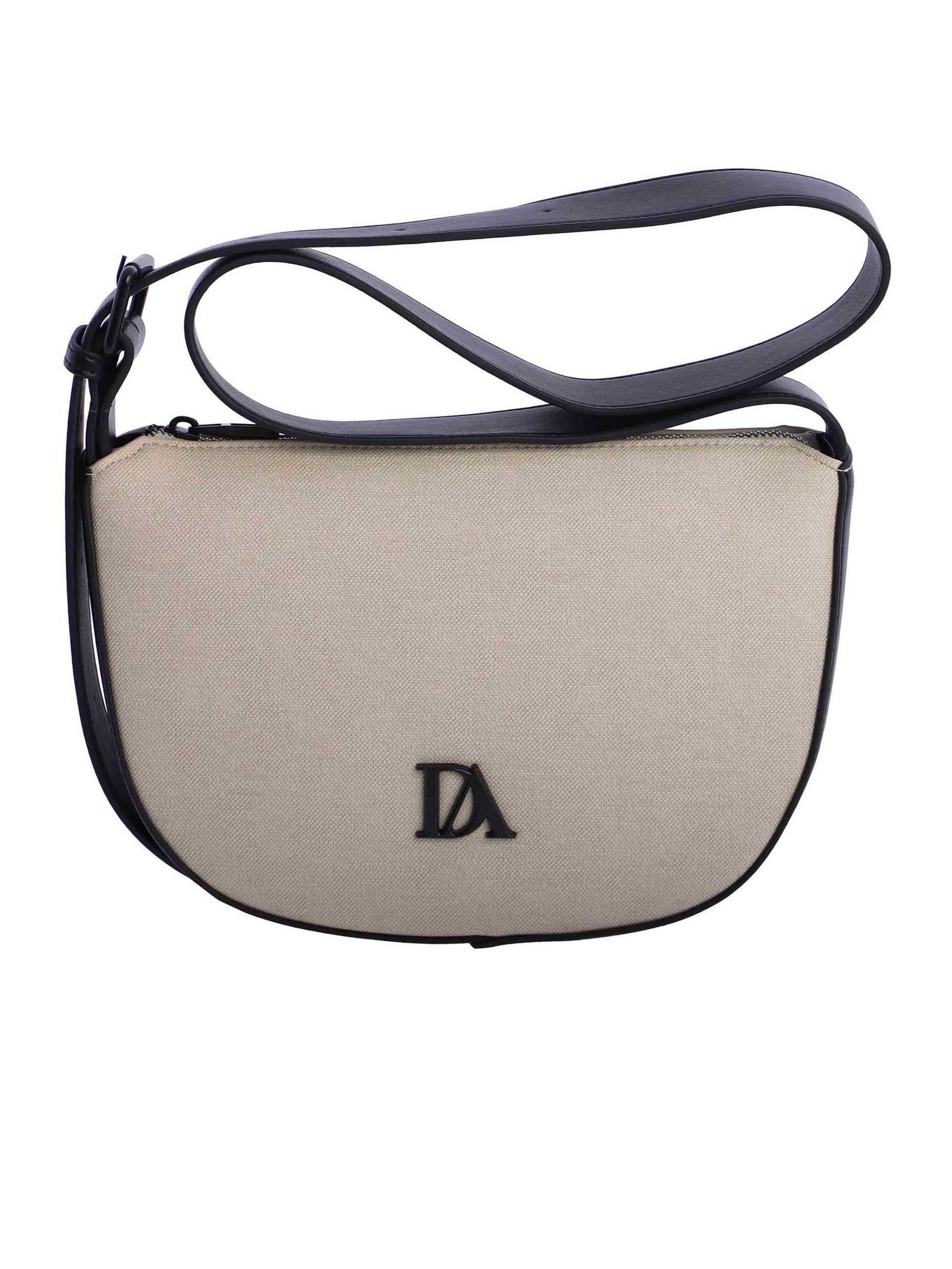 Don Algodon - Bolso de hombro 'Tropic' en negro: frente