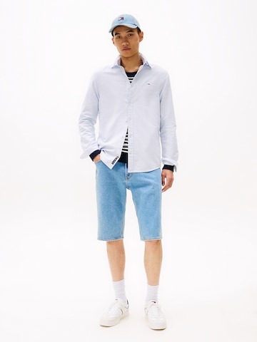 Tommy Jeans Regular fit Overhemd in Blauw