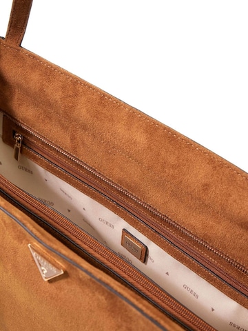 GUESS Handtasche 'Devon 3 Comp Tote'‌‌‌‌‌‌‌‌‌‌ in Braun