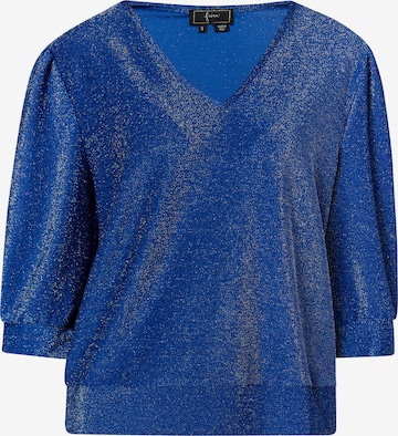 faina - Blusa em azul: frente