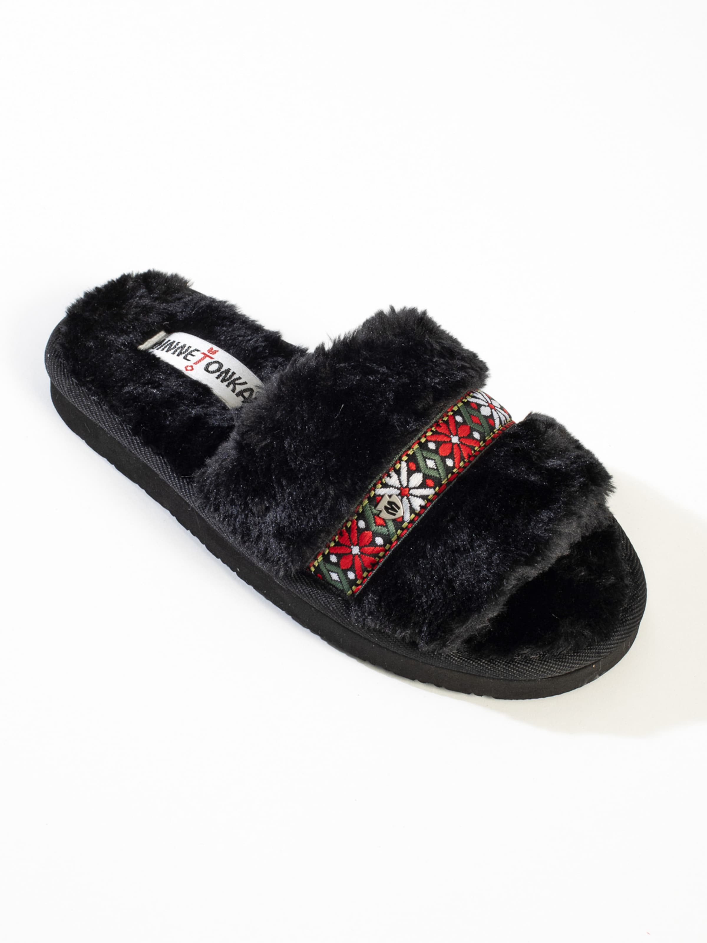 Minnetonka Mules London in Black ABOUT YOU