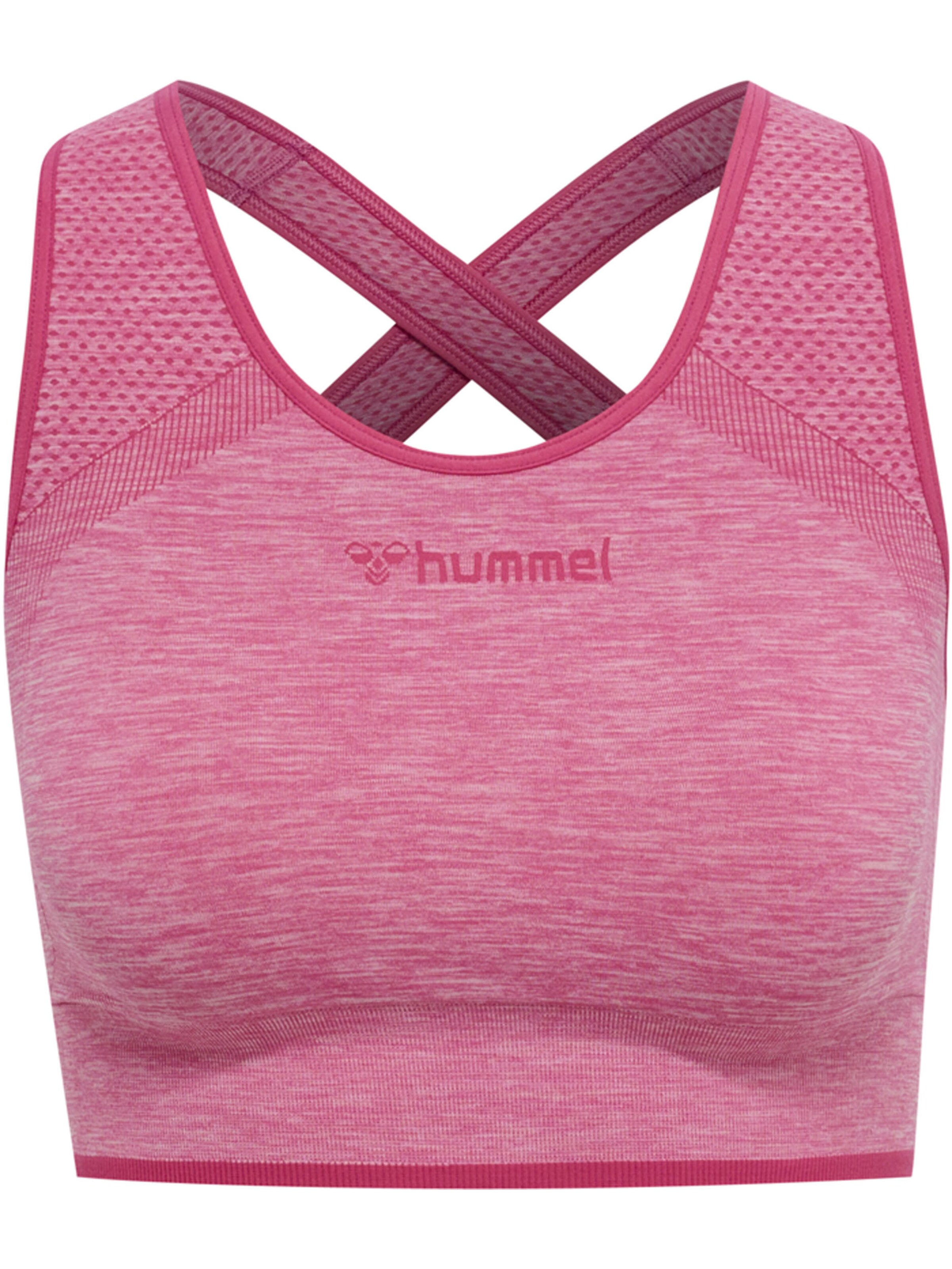 Hummel Bustier Sports-BH i pink: forside