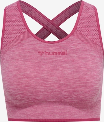 Hummel Bustier Sport bh in Roze: voorkant