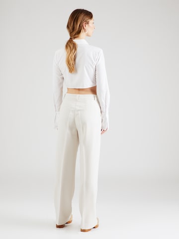 Loosefit Pantalon à plis 'Ginette' Peppercorn en blanc